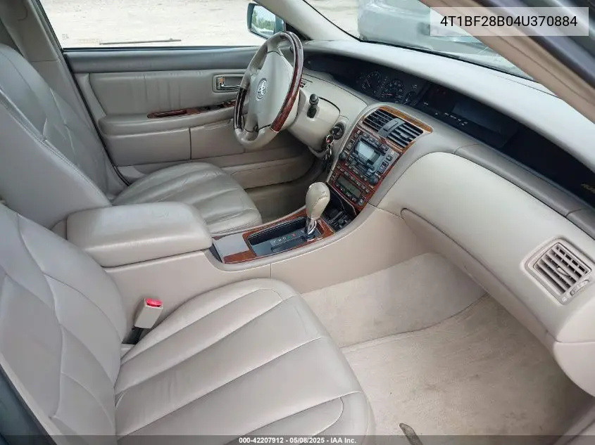 2004 Toyota Avalon Xls VIN: 4T1BF28B04U370884 Lot: 42207912