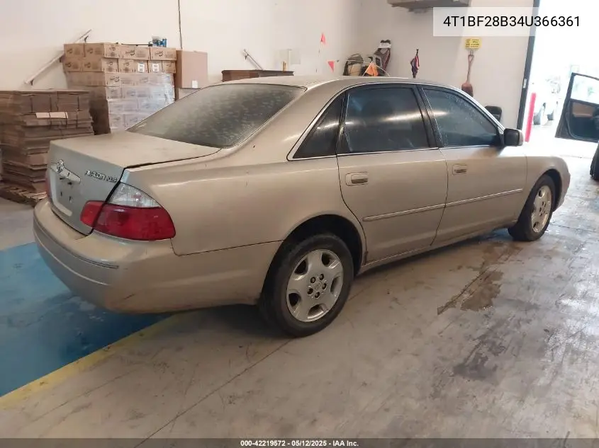 2004 Toyota Avalon Xls VIN: 4T1BF28B34U366361 Lot: 42219572