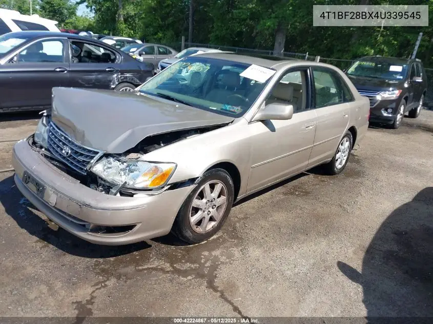2004 Toyota Avalon Xl VIN: 4T1BF28BX4U339545 Lot: 42224867