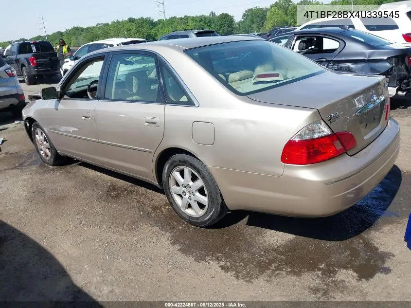 2004 Toyota Avalon Xl VIN: 4T1BF28BX4U339545 Lot: 42224867