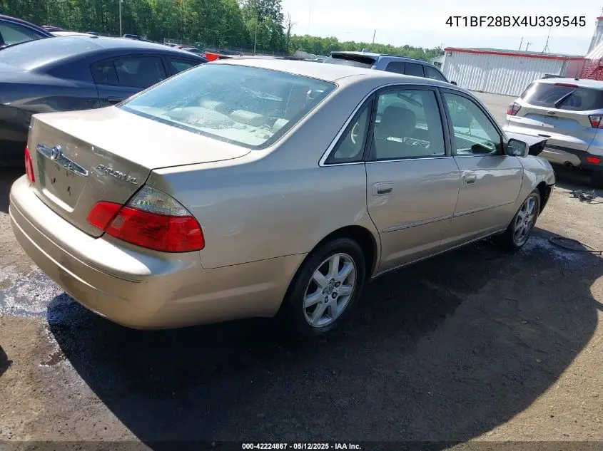 2004 Toyota Avalon Xl VIN: 4T1BF28BX4U339545 Lot: 42224867