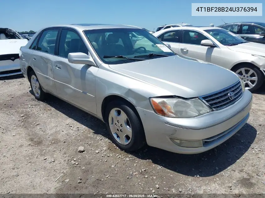2004 Toyota Avalon Xls VIN: 4T1BF28B24U376394 Lot: 42537717