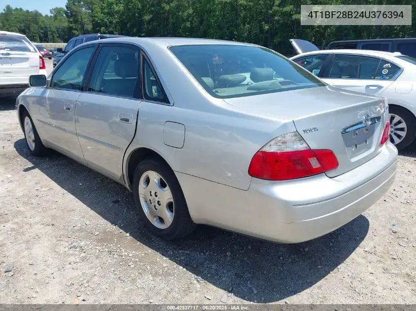 2004 Toyota Avalon Xls VIN: 4T1BF28B24U376394 Lot: 42537717