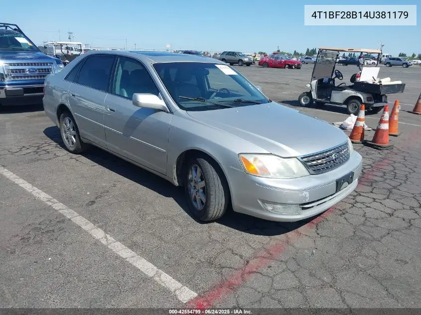 2004 Toyota Avalon Xls VIN: 4T1BF28B14U381179 Lot: 42554799