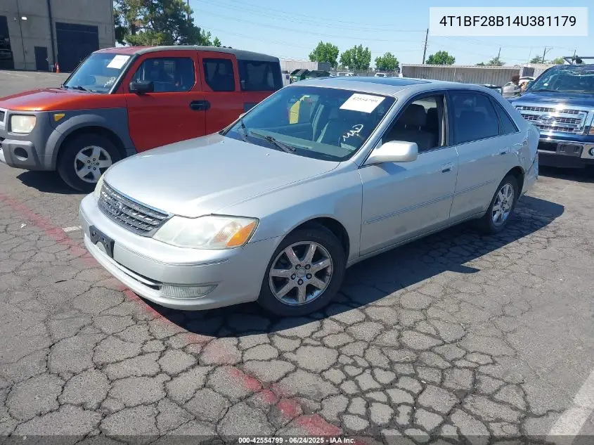 2004 Toyota Avalon Xls VIN: 4T1BF28B14U381179 Lot: 42554799