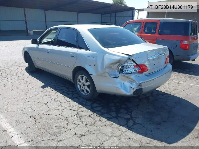 2004 Toyota Avalon Xls VIN: 4T1BF28B14U381179 Lot: 42554799