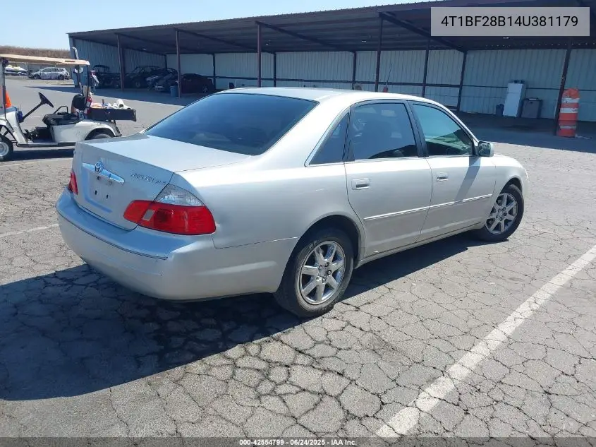 2004 Toyota Avalon Xls VIN: 4T1BF28B14U381179 Lot: 42554799
