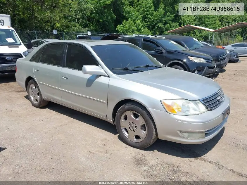 2004 Toyota Avalon Xls VIN: 4T1BF28B74U368615 Lot: 42586227