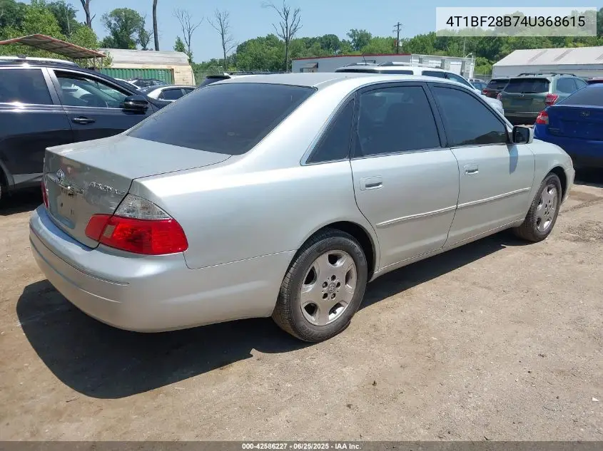 2004 Toyota Avalon Xls VIN: 4T1BF28B74U368615 Lot: 42586227