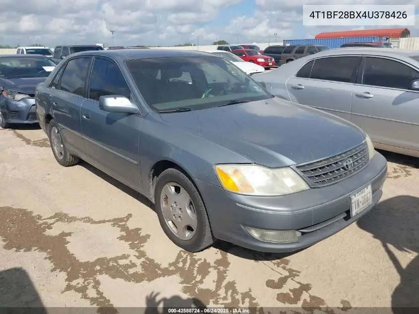 2004 Toyota Avalon Xls VIN: 4T1BF28BX4U378426 Lot: 42588724