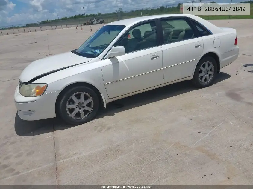 2004 Toyota Avalon Xl VIN: 4T1BF28B64U343849 Lot: 42590040