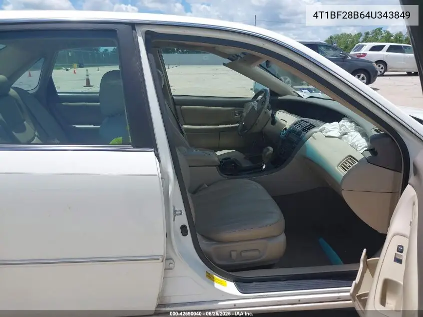2004 Toyota Avalon Xl VIN: 4T1BF28B64U343849 Lot: 42590040