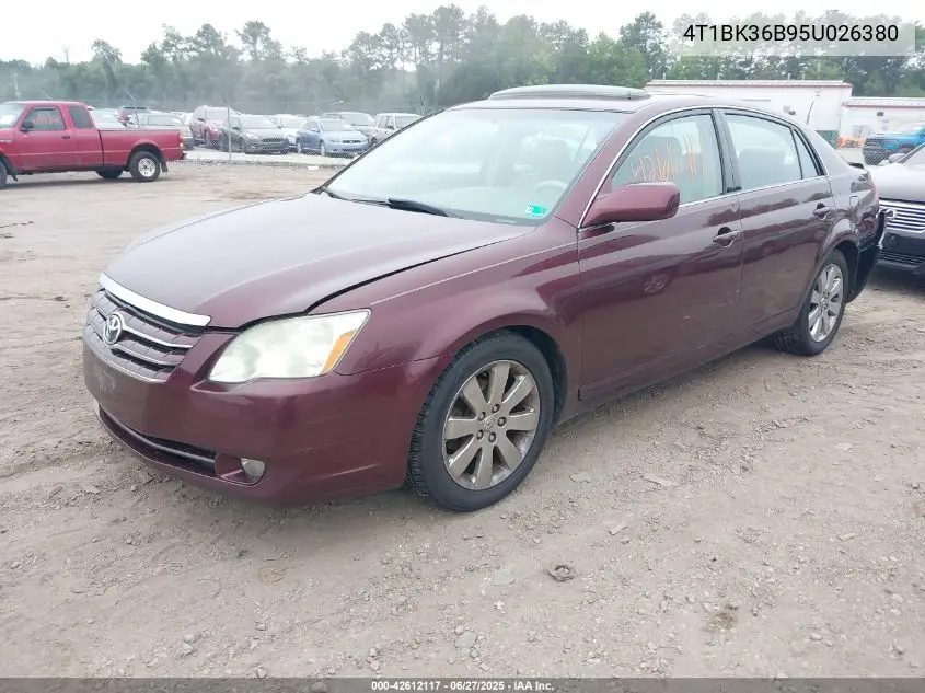 2005 Toyota Avalon Xls VIN: 4T1BK36B95U026380 Lot: 42612117