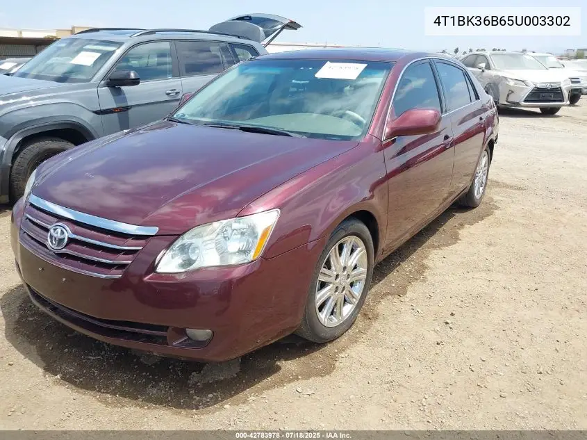 2005 Toyota Avalon Limited VIN: 4T1BK36B65U003302 Lot: 42783978