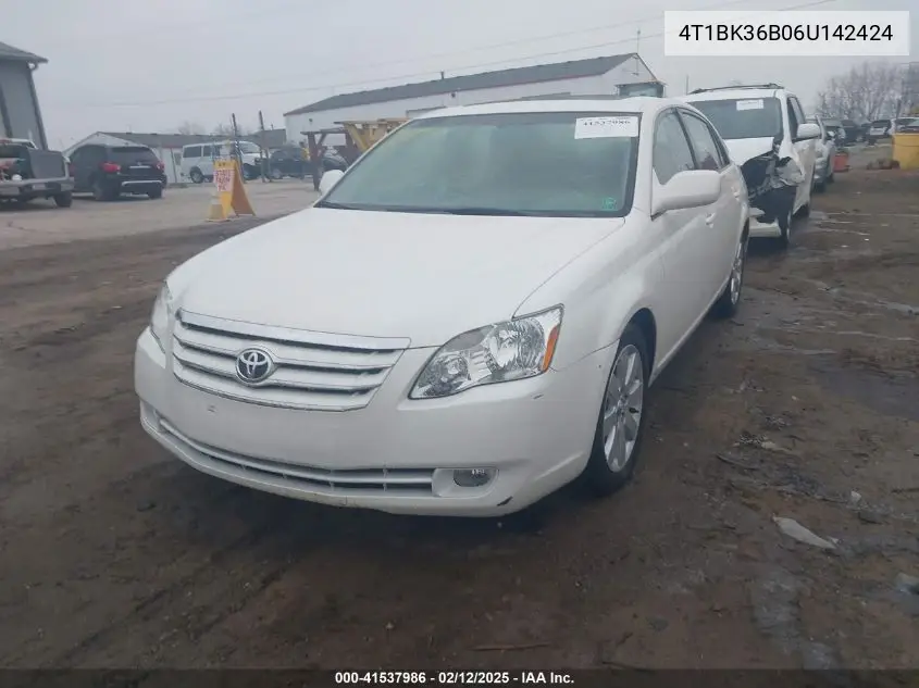 2006 Toyota Avalon Xls VIN: 4T1BK36B06U142424 Lot: 41537986