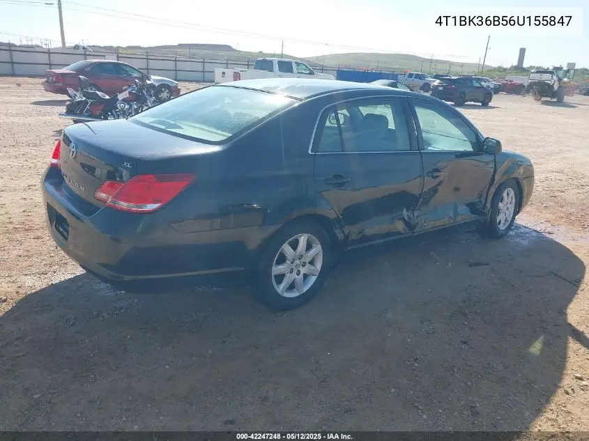 2006 Toyota Avalon Xl VIN: 4T1BK36B56U155847 Lot: 42247248