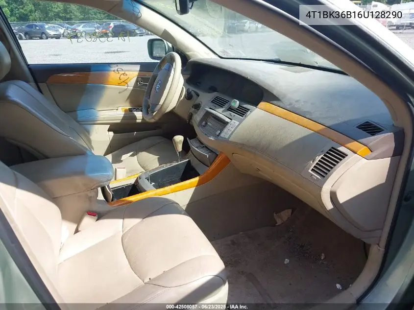 2006 Toyota Avalon Xl/Xls/Touring/Limited VIN: 4T1BK36B16U128290 Lot: 42508057