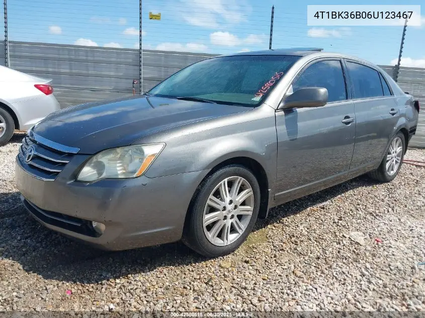 2006 Toyota Avalon Xl/Xls/Touring/Limited VIN: 4T1BK36B06U123467 Lot: 42580515