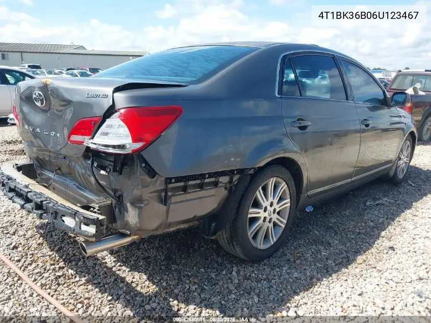 2006 Toyota Avalon Xl/Xls/Touring/Limited VIN: 4T1BK36B06U123467 Lot: 42580515