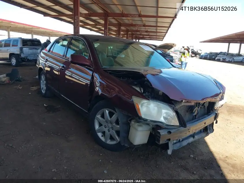 2006 Toyota Avalon Xl VIN: 4T1BK36B56U152026 Lot: 42587070