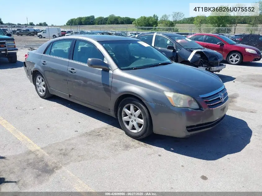 2006 Toyota Avalon Xl VIN: 4T1BK36B26U075552 Lot: 42606966