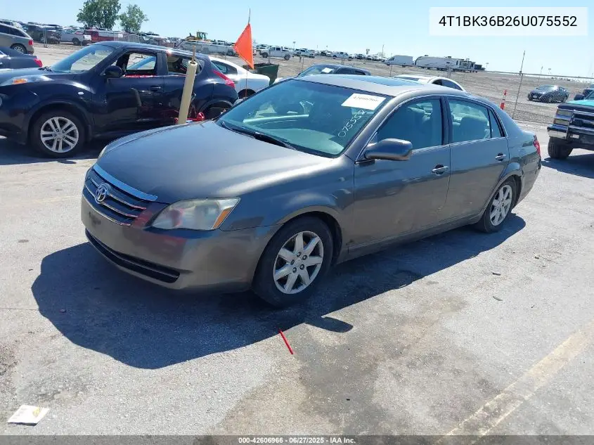 2006 Toyota Avalon Xl VIN: 4T1BK36B26U075552 Lot: 42606966