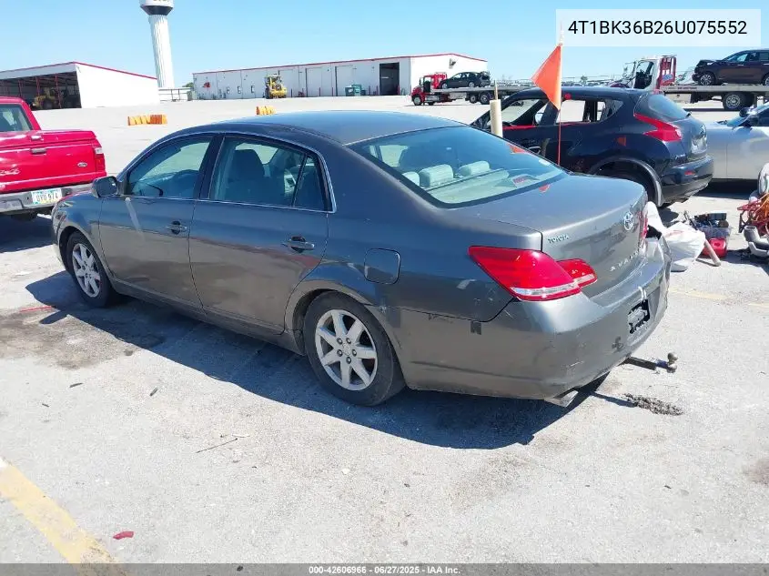 2006 Toyota Avalon Xl VIN: 4T1BK36B26U075552 Lot: 42606966