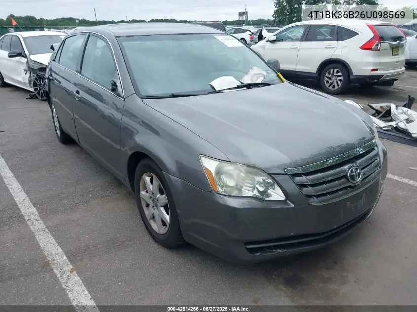 2006 Toyota Avalon Xl VIN: 4T1BK36B26U098569 Lot: 42614266