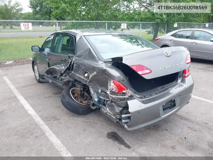 2006 Toyota Avalon Xl VIN: 4T1BK36B26U098569 Lot: 42614266