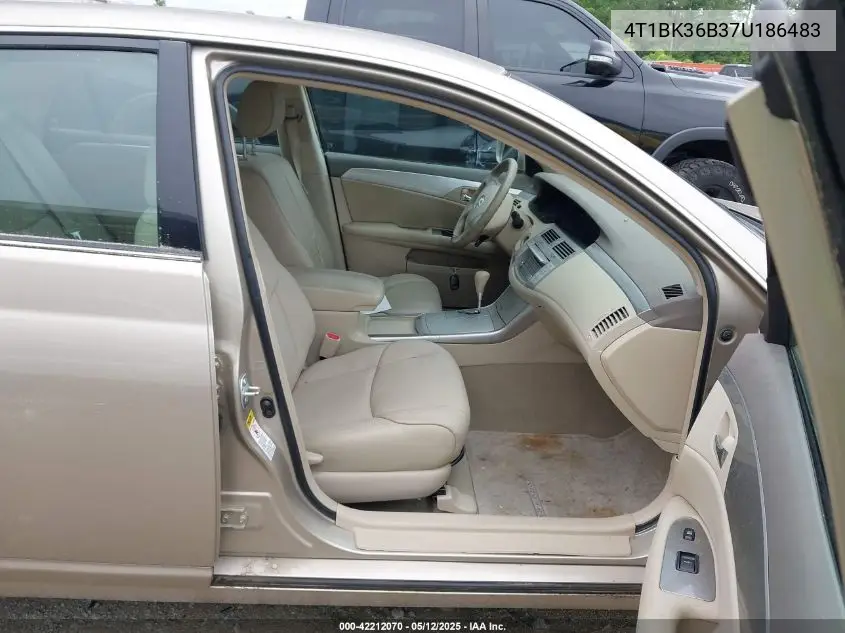 2007 Toyota Avalon Xl/Xls/Touring/Limited VIN: 4T1BK36B37U186483 Lot: 42212070