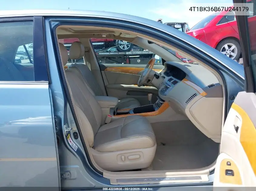2007 Toyota Avalon Limited VIN: 4T1BK36B67U244179 Lot: 42238936