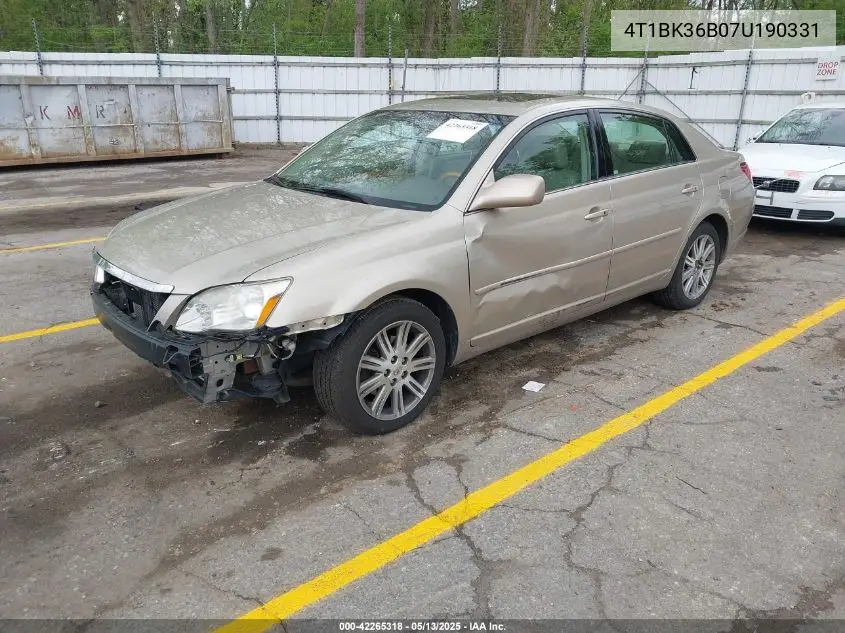2007 Toyota Avalon Limited VIN: 4T1BK36B07U190331 Lot: 42265318