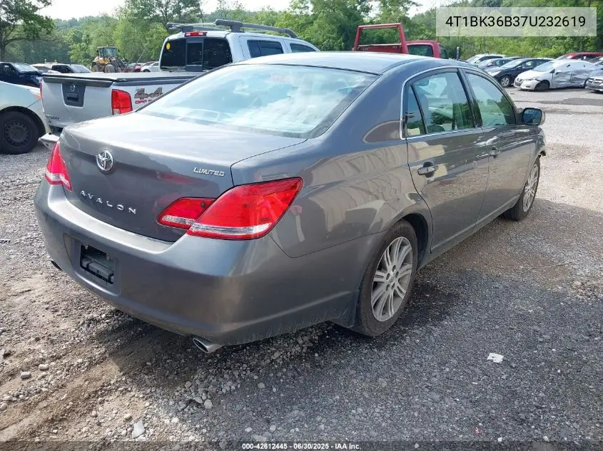 4t1bk36b37u232619 4T1BK36B37U232619 2007 Toyota Avalon Limited