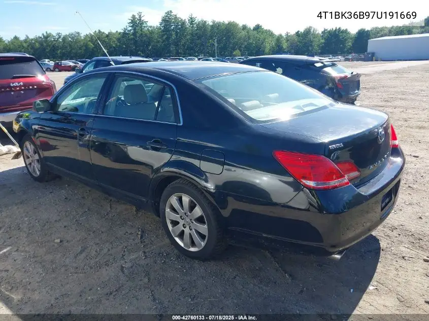 2007 Toyota Avalon Xls VIN: 4T1BK36B97U191669 Lot: 42760133
