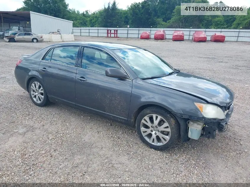 2008 Toyota Avalon Touring VIN: 4T1BK36B28U278086 Lot: 42222946