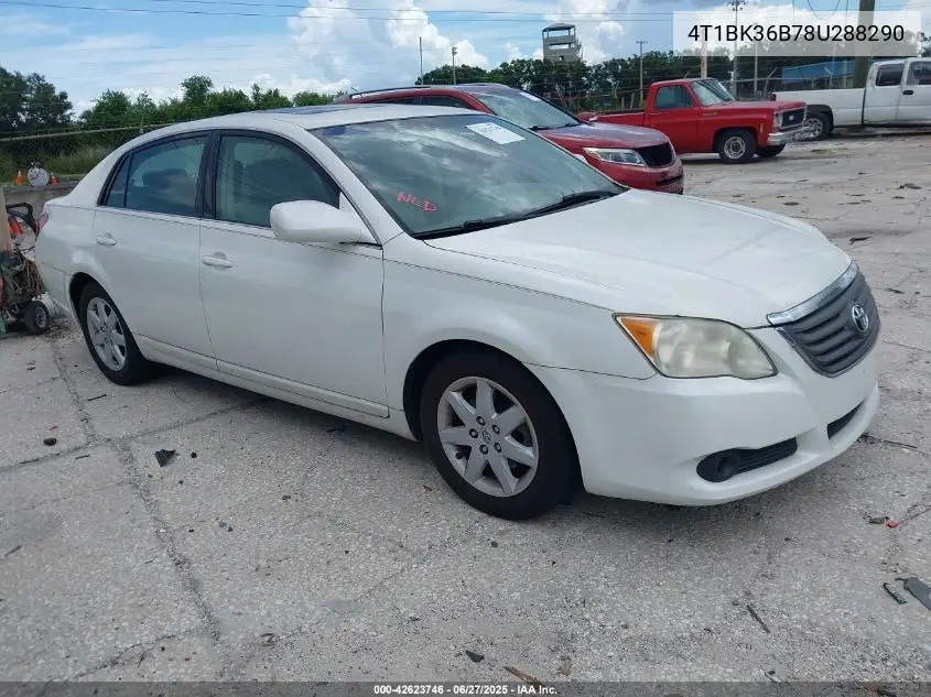 2008 Toyota Avalon Xl VIN: 4T1BK36B78U288290 Lot: 42623746