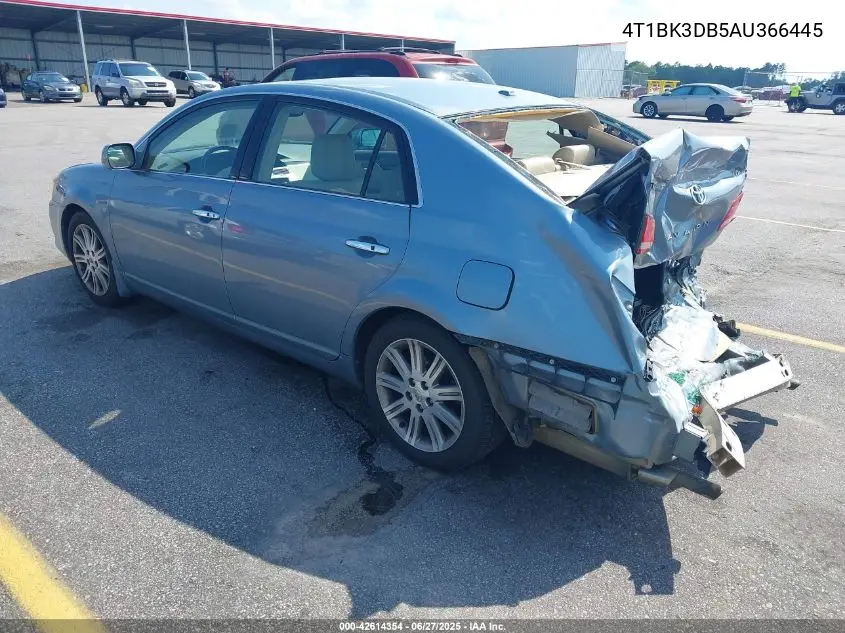 2010 Toyota Avalon Limited VIN: 4T1BK3DB5AU366445 Lot: 42614354