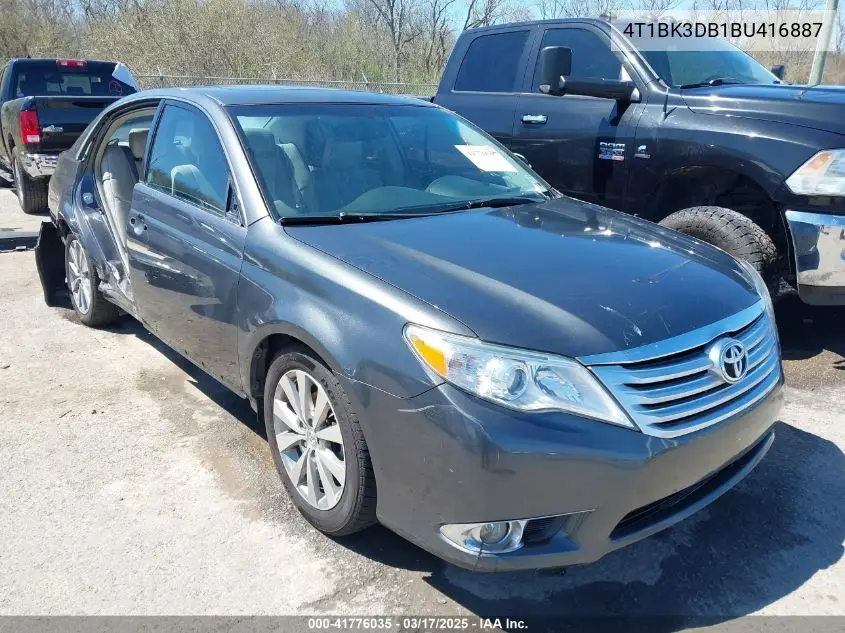 2011 Toyota Avalon Limited VIN: 4T1BK3DB1BU416887 Lot: 41776035