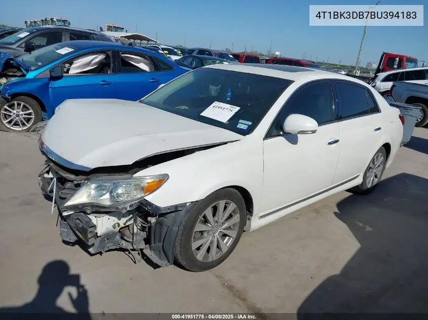 2011 Toyota Avalon Limited VIN: 4T1BK3DB7BU394183 Lot: 41951775