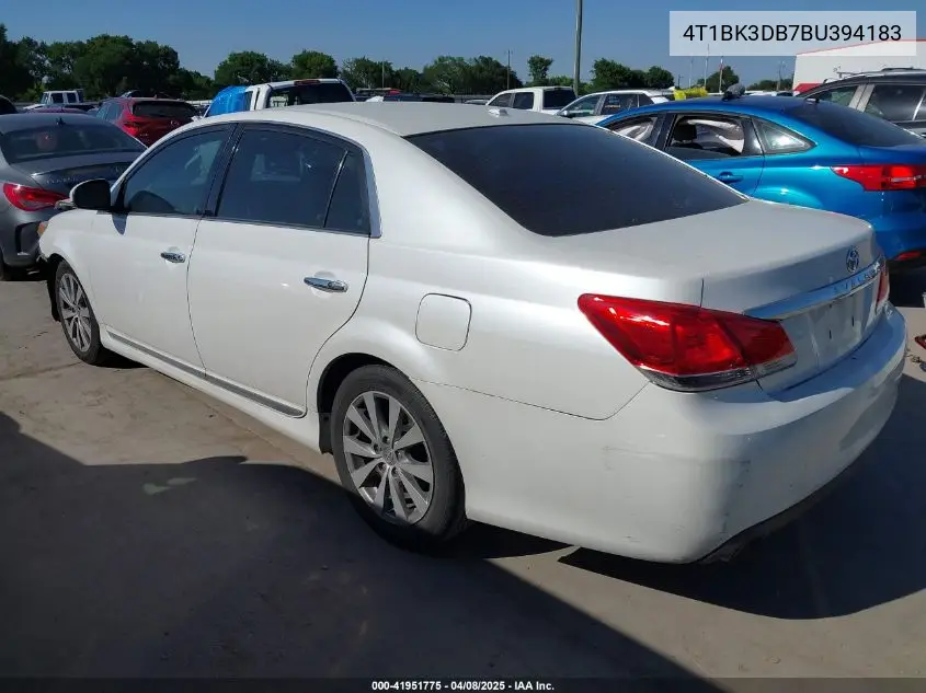 2011 Toyota Avalon Limited VIN: 4T1BK3DB7BU394183 Lot: 41951775