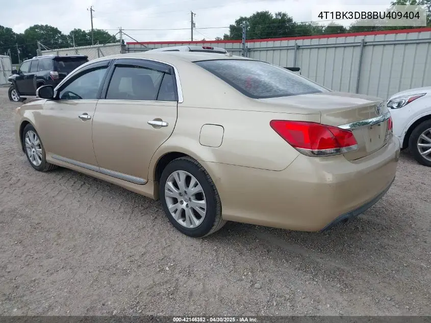 2011 Toyota Avalon VIN: 4T1BK3DB8BU409404 Lot: 42146352