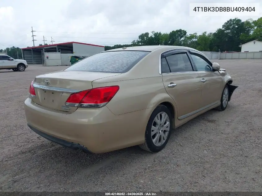 2011 Toyota Avalon VIN: 4T1BK3DB8BU409404 Lot: 42146352