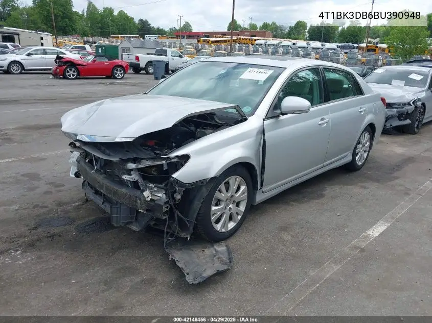 2011 Toyota Avalon VIN: 4T1BK3DB6BU390948 Lot: 42148456
