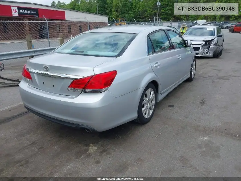 2011 Toyota Avalon VIN: 4T1BK3DB6BU390948 Lot: 42148456