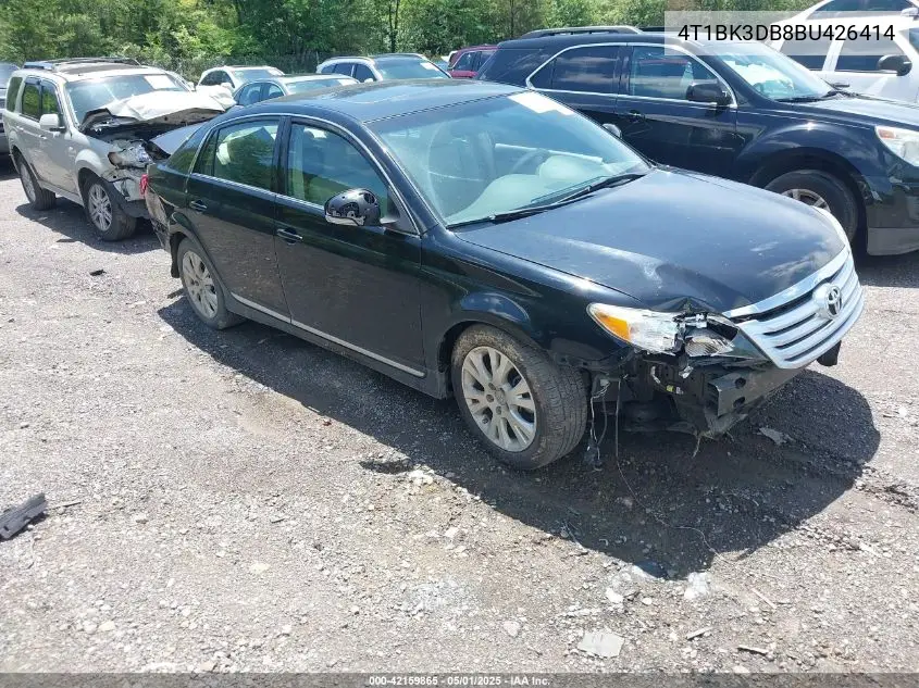 2011 Toyota Avalon VIN: 4T1BK3DB8BU426414 Lot: 42159865