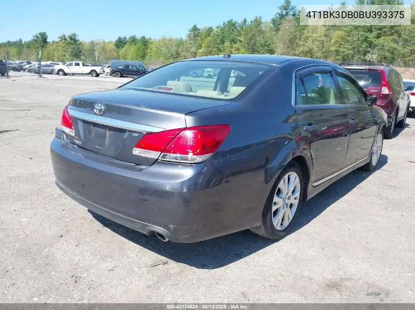 4t1bk3db0bu393375 4T1BK3DB0BU393375 2011 Toyota Avalon