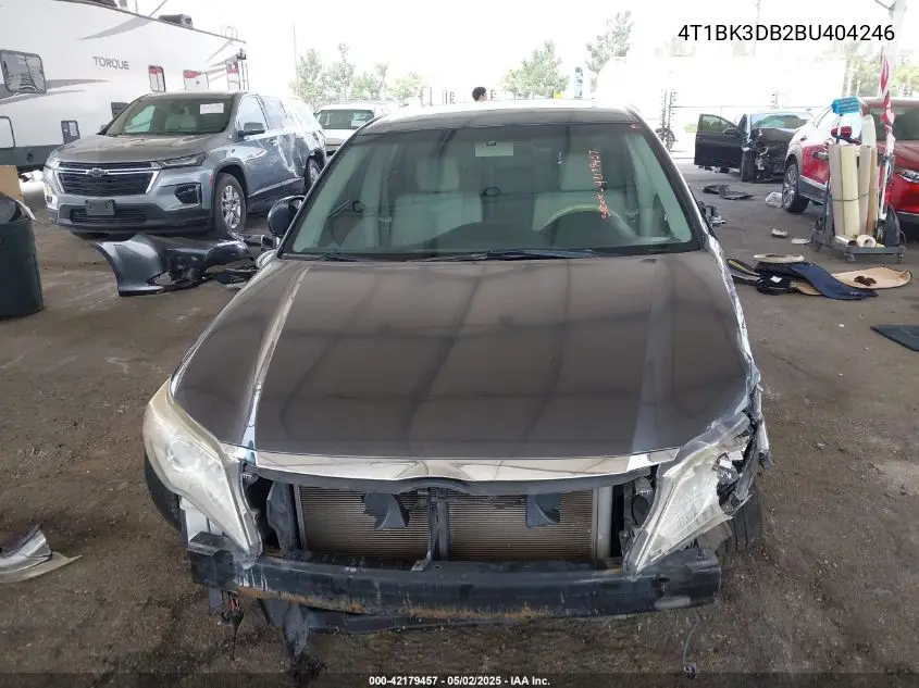 2011 Toyota Avalon Limited VIN: 4T1BK3DB2BU404246 Lot: 42179457