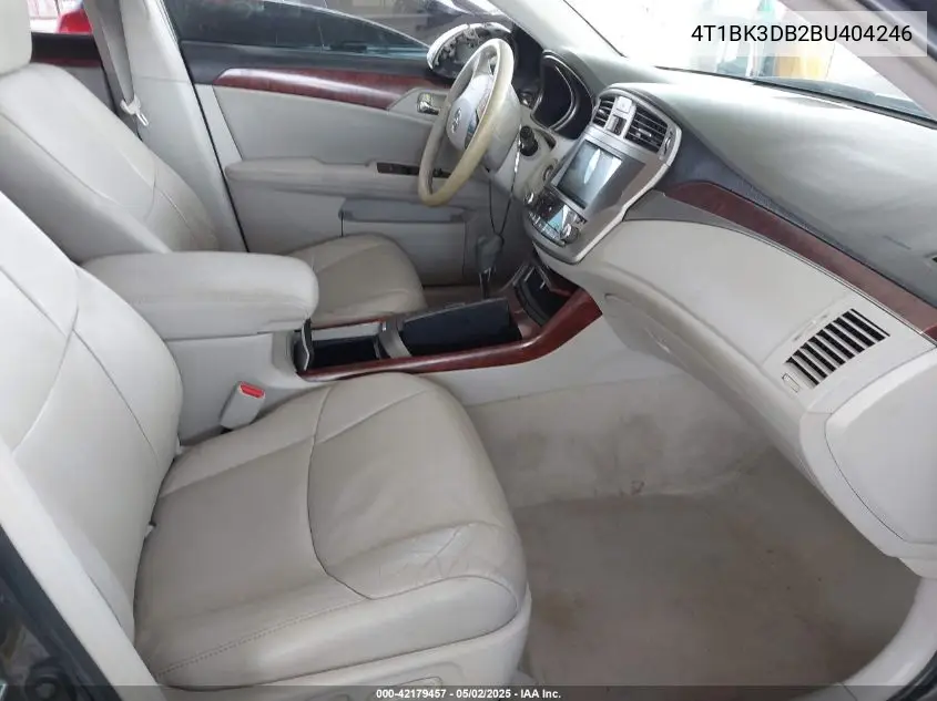 2011 Toyota Avalon Limited VIN: 4T1BK3DB2BU404246 Lot: 42179457