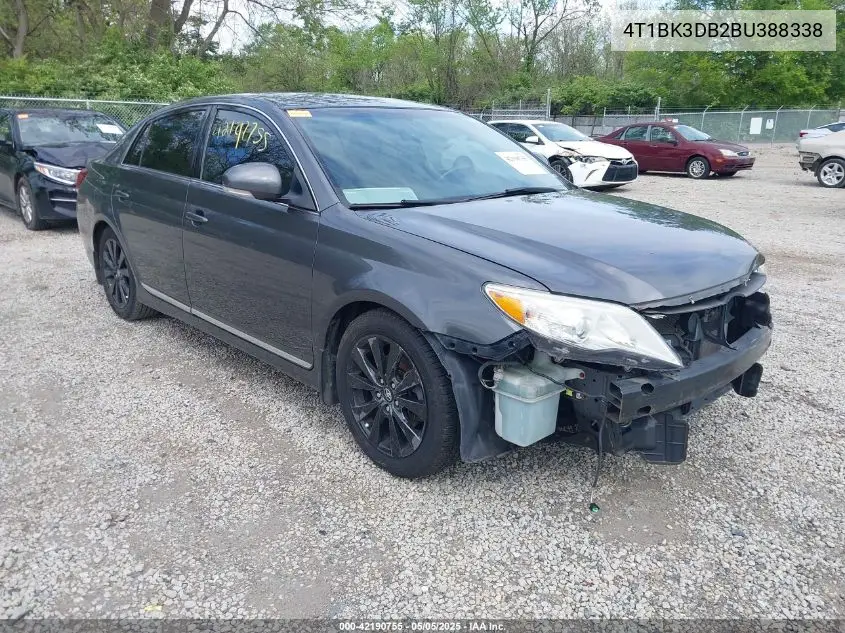 2011 Toyota Avalon Xls VIN: 4T1BK3DB2BU388338 Lot: 42190755