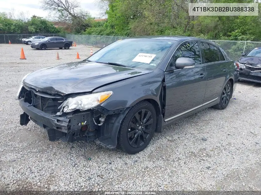 2011 Toyota Avalon Xls VIN: 4T1BK3DB2BU388338 Lot: 42190755